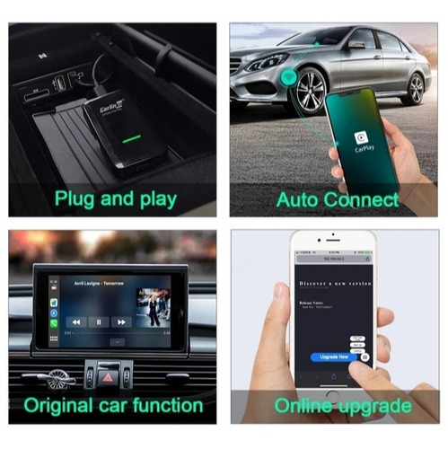 Imagem 3 de 4 de Carlinkit Carplay Wireless Desbloqueado Multimidia Fábrica