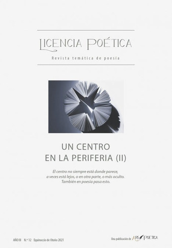 Centro En La Periferia, De Aa. Vv.. Editorial Ars Poetica, Tapa Blanda En Español