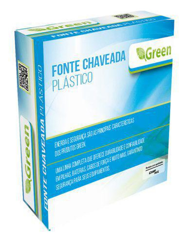 Fonte Chaveada 9v 1a - Plug 5,5mm X 2,1mm Green