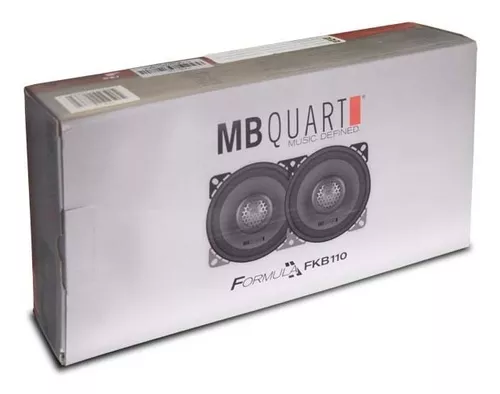  MB Quart FKB110 Formula - Altavoces para coche (negro, par) –  Altavoces coaxiales de 4 pulgadas, 40 vatios, audio de coche de 2 vías,  cruce interno, tweeters de 1 pulgada (rejillas no incluidas) : Electrónica