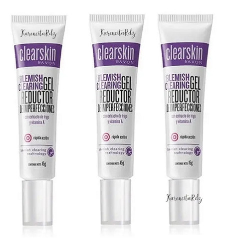 Set Gel Reductor De Imperfecciones Clearskin De Avon 3piezas