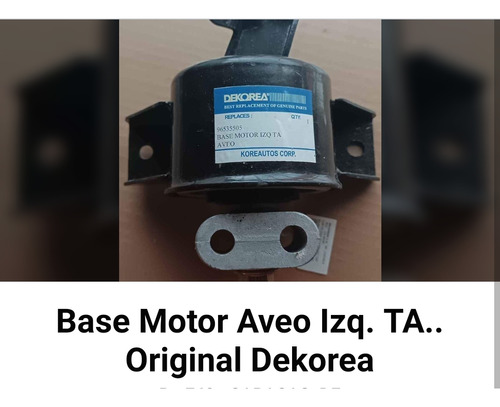 Base Motorbase Motor Aveo Izq. Ta