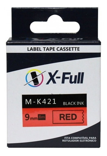 Imagem 9 de 10 de Fita Compativel Para M-k431 Brother Pt-80 Pt-90 Vermelho