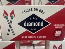 Comprar Fosforos De Madera Diamond Largos 300 Fosforos Largos