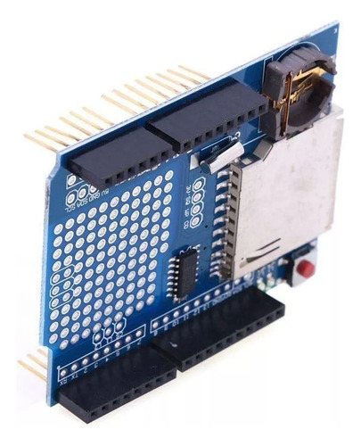 Shield Arduino Uno Data Logger Rtc Ds1307 Slot Sd