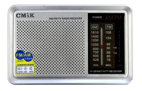 Radio Portátil Mk-610 Am Fm Eléctrica Y Pilas Salida 3.5®