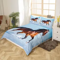 Comprar Feelyou Juego De Cama De Caballo Para Niños Y Niños, Funda 3