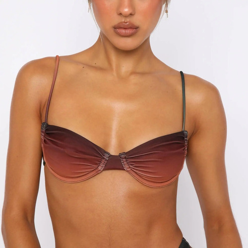 Traje De Baño Bikini Sunset Con Tirantes Ajustables