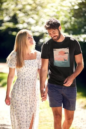 Poleras Gráficas Para Hombre 100% Algodón Suave, Cuello Re