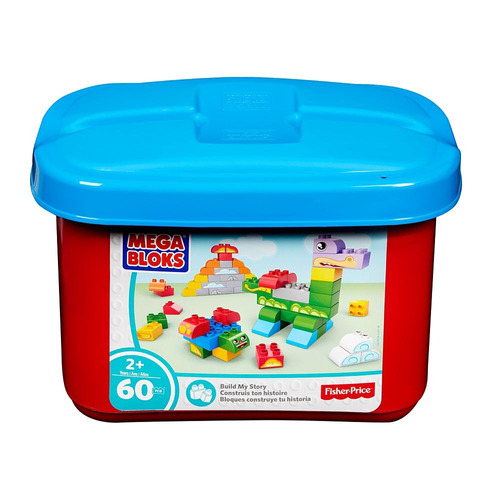 Blocos De Montar - Fisher Price - Mega Bloks - Balde Vermelh