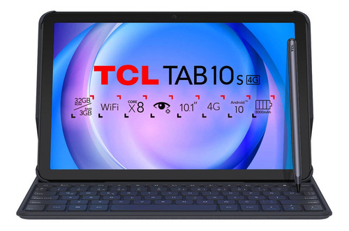 Tablet Tcl Tab 10s 4g 32gb + 3gb Color Negro