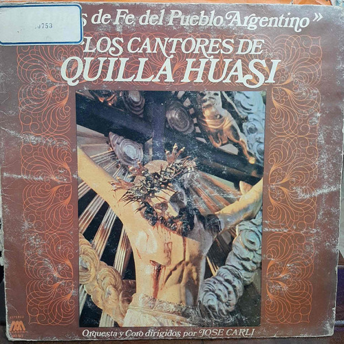 Vinilo Los Cantores De Quilla Huasi Cantos Fe Argentino F5