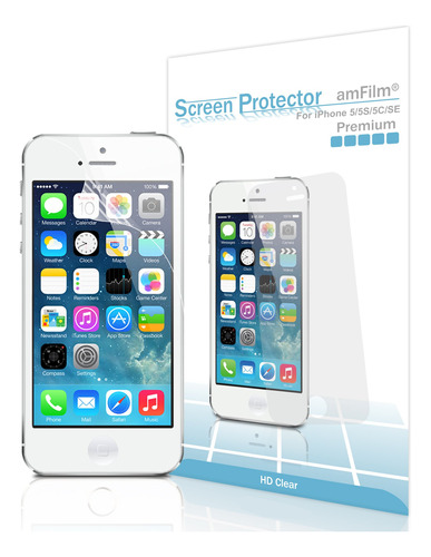 Protector Pantalla Para iPhone 5 5s 5c Invisible 3 Unidad