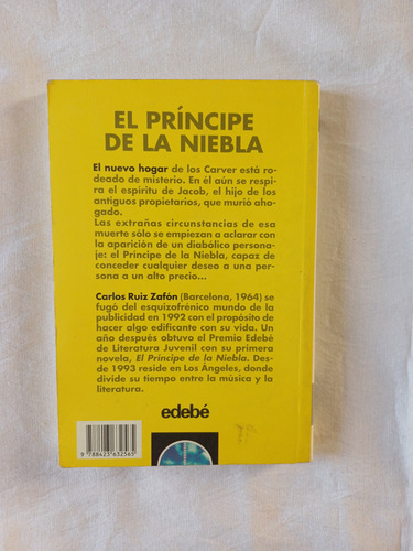 Carlos Ruiz Zafón El Príncipe De La Niebla Edebé (Usado)