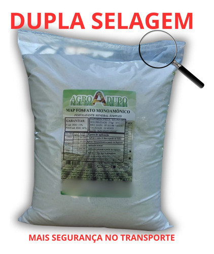 Fertilizante Map Purificado 20kg Fosfato Monoamônico Hidropo