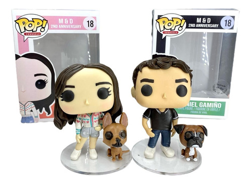 Funko Personalizado!!!! Pareja + 2 Mascotas Mini 