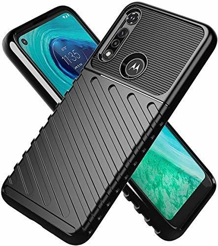 Funda Moto G Power Shockproof Slim Plug Tpu 2020_negro.