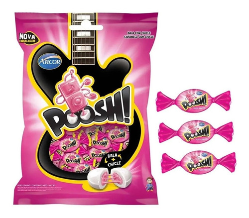 Bala Poosh tutti frutti sem glúten 500 g 