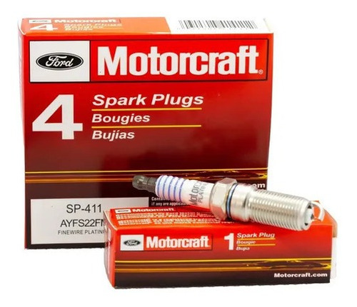 Imagen 2 de 2 de Bujias Motorcraft Sp411 Ford Fiesta Ka Max Power Move Balita