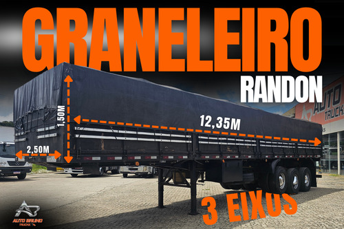 Carreta Randon Graneleiro Ls 12,35m Com Pneus E Cozinha