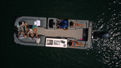 Lancha Ventura Pontoon 250 Zero V-cat Solara Fluvimar Vcat