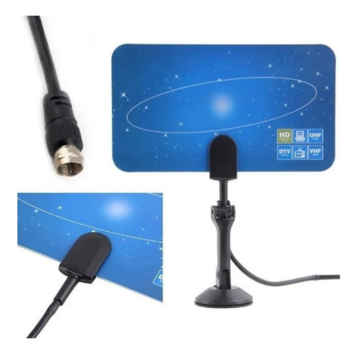 Antena Tdt Interior Canales Full Hd Tv Digital Amplificador