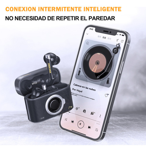 Onikuma T18 Auriculares inalámbricos para juegos con Bluetooth 5.3, cable de silicona y 3 tamaños de tapones para los oídos