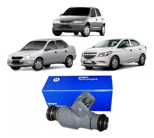 Bico Injetor Delphi Compatível Com Celta Corsa Prisma 1.0 8v