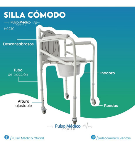 Silla Cómodo Plegable Con Ruedas