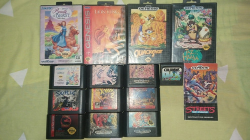 Sega Genesis Juegos Cartuchos De Venta Caja Manuales