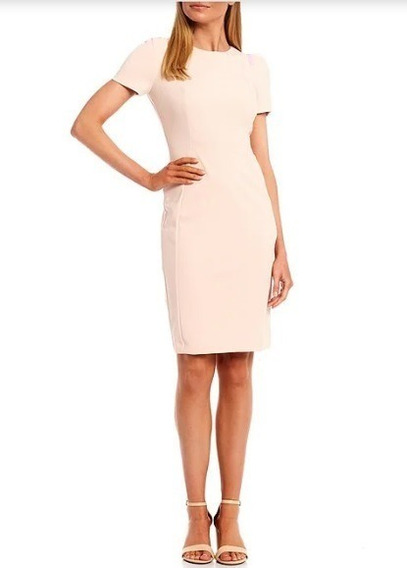 Vestido Calvin Klein Original Talla 4 Rosa Claro Elegante | Cuotas sin  interés