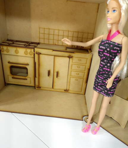 Casita Valija Barbarita + Muebles Barb