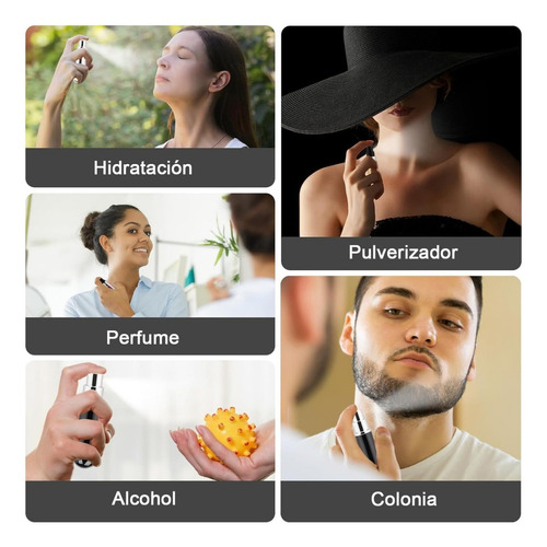 Atomizador Mini Para Perfume Recargable Capsula Viaje