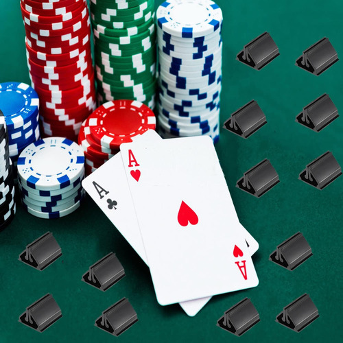 Darovly 100 Soportes De Tarjetas De Juego De Plástico Marcad