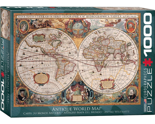 Rompecabezas Eurographics Mapa Del Mundo Antiguo 1000 Piezas 14+