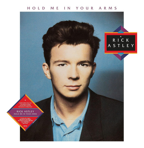 Rick Astley Hold Me In Your Arms Vinilo Azul Limitado Nuevo