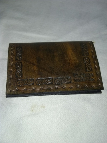 Porta Documentos Artesanal En Cuero