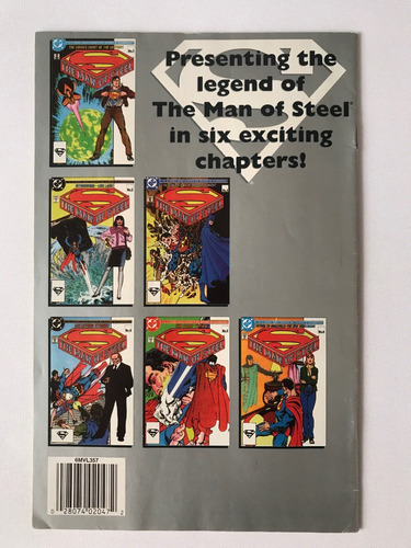 Superman The Man Of Steel #1 Dc Silver Edition Comics 1986 (Usado)