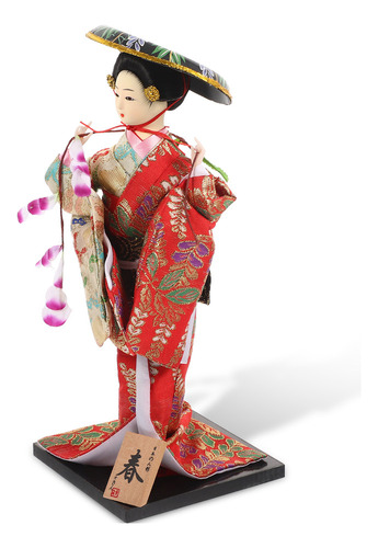 Figura De Niña Asiática, Figura De Adorno De Geisha Japonesa