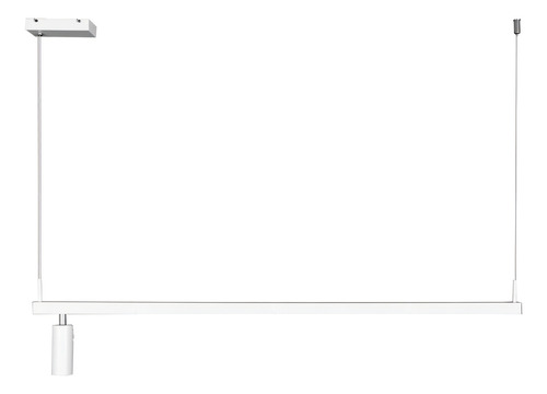 Pendente Led Linear 22w Spot Ajustável Alumínio 3000k Misto Cor Branco 110