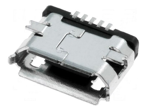 Conector Micro Usb Hembra 5 Pin Circuito Impreso Smd 90°