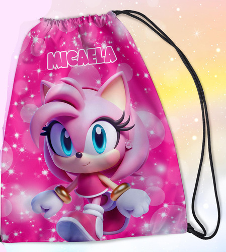 Souvenir 10 Bolsita Golosinera 20x15cm Sonic