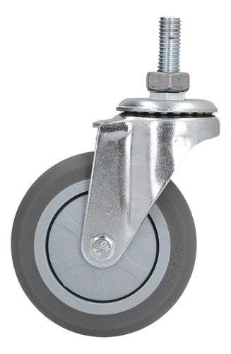 Ruedas Giratorias Stem Casters De Pvc De 3 Pulgadas, Durader