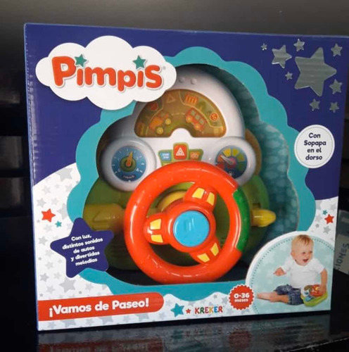 Imagen 1 de 4 de Mi Primer Volante Con Luz Y Sonido Pimpis Kreker
