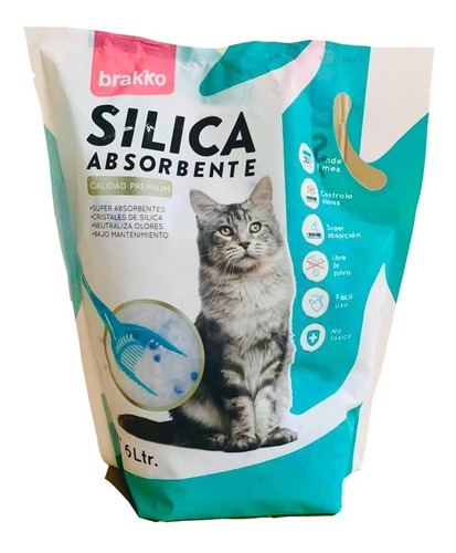 Piedras Sanitaria Silica Brakko Cat X 3.6lt. (x 8 Unid.) 