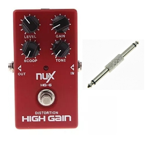 Pedal Efecto Guitarra Nux Hg6+ 1 Conector Para Tu Cadena Fx.