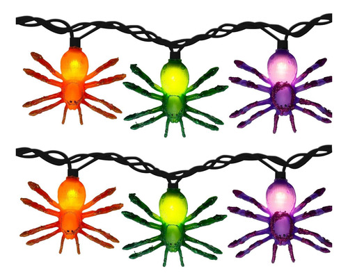 Luces De Cuerda De Linterna De Halloween Romasaty, Enchufe