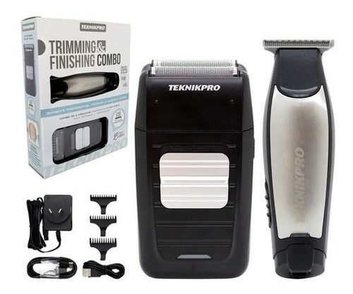 Teknikpro Patillera Trimmer + Afeitadora Shaver Profesional