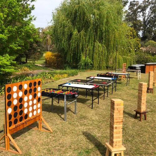 Imagen 5 de 10 de Alquiler De Juegos Tejo Metegol Ping Pong Jenga Cancha Pool