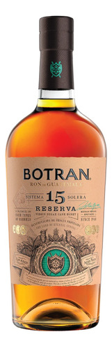 Ron Botran Reserva 15 Años De 750 Ml.